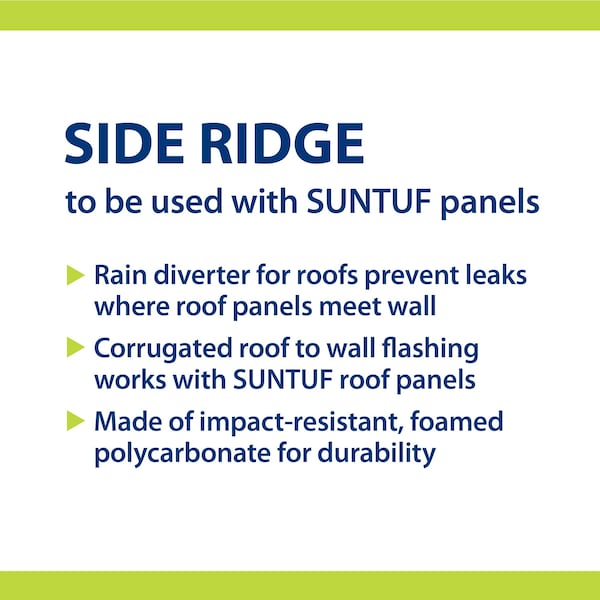 Suntuf GRECA 76 PC-S.RIDGE W.OPAL 50in, 5PK - 706961
