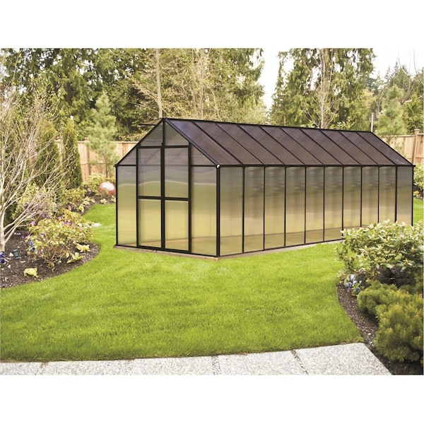 Riverstone Industries Monticello 8 X 20 Ft. Black Greenhouse - MONT-20-BK