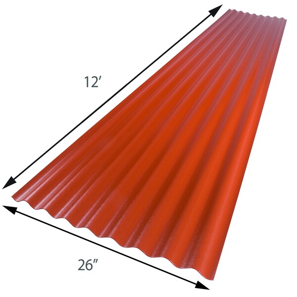 Suntop Foamed Polycarbonate 144 in L x 26 in W x 0.063 in Thick - 108972
