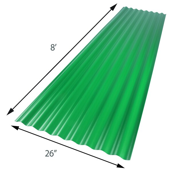 Suntop Foamed Polycarbonate 96 in L x 26 in W x 0.063 in Thick - 108976