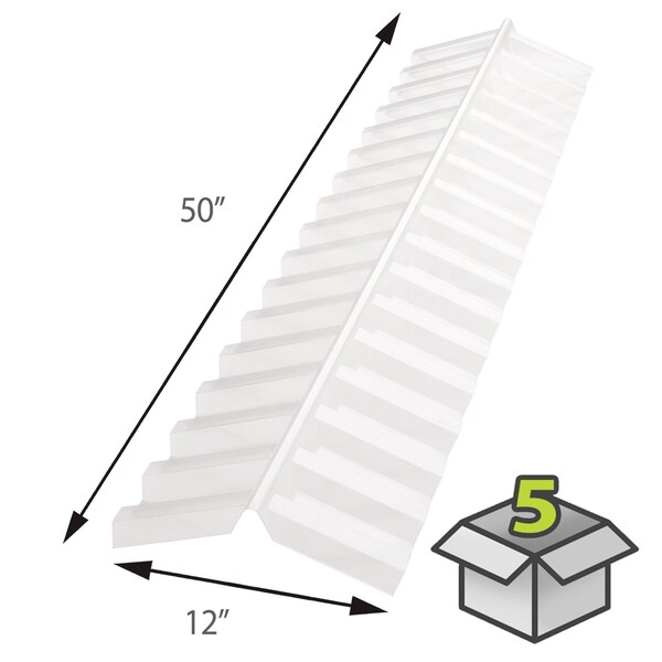 Suntuf GRECA 76 PC-R.CAP CLR 5.9x5.9x50in, 5PK - 401019