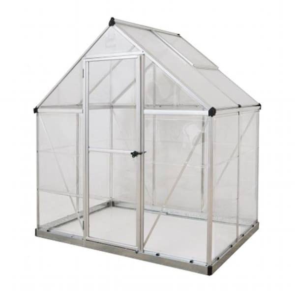 Palram Palram - Canopia HG5504 Hybrid Greenhouse - 6 x 4 ft. - Silver - HG5504