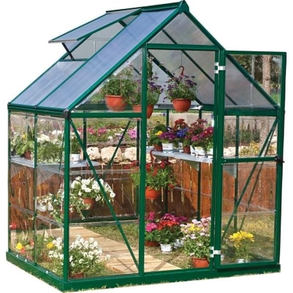 Palram Palram - Canopia HG5504G Hybrid Greenhouse - 6 x 4 ft. - Green - HG5504G