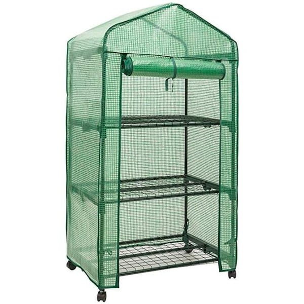 Genesis Genesis GEN-3PE 3 Tier Portable Rolling Greenhouse with Opaque Cover - GEN-3PE