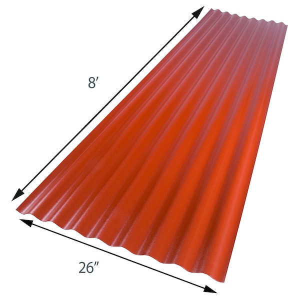 Suntop Foamed Polycarbonate 96 in L x 26 in W x 0.063 in Thick - 108971