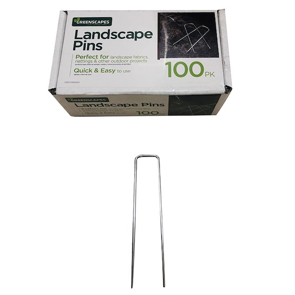 Greenscapes Greenscapes 1 in. W X 4-1/2 in. L Steel Landscape Fabric Pins 100 pk - 85430