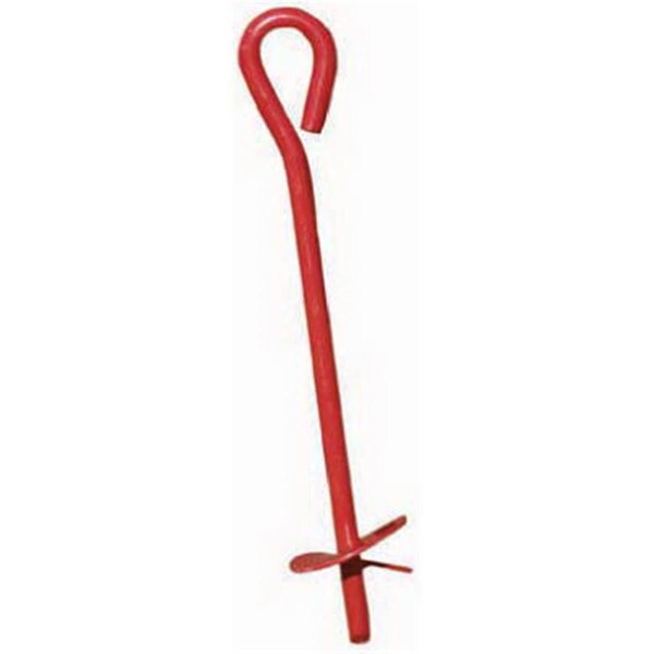 Eat-In 901113A 3 x 30 in. Screw In Earth Anchor, Red - EA2670593