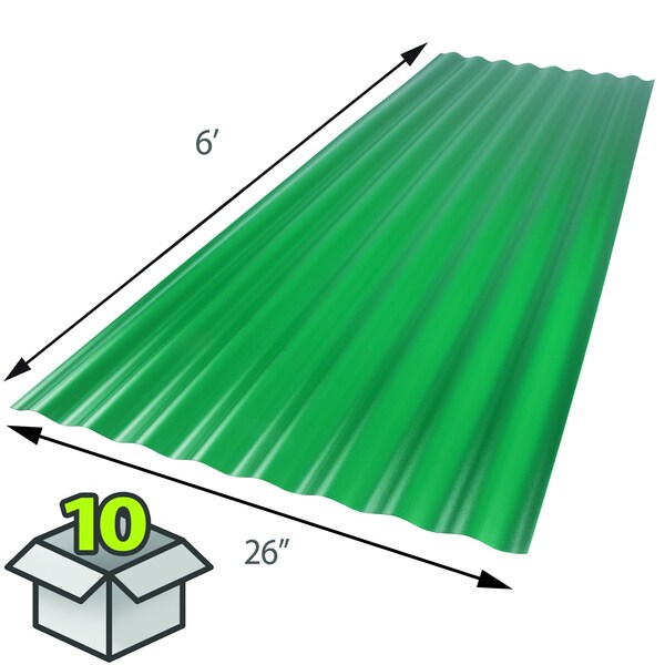 Suntop IRN .063 Rainforest Green 26x72in, 10PK - 190822