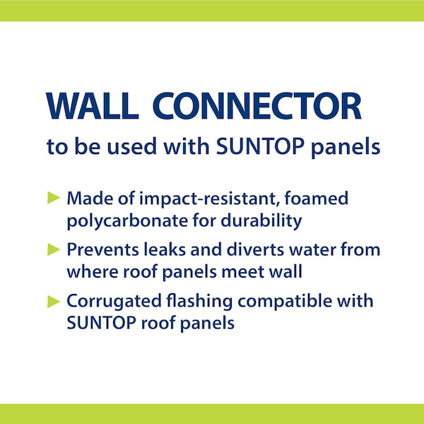 Suntop 4 Ft. Rainforest Green Wall Connector, 5PK - 193386