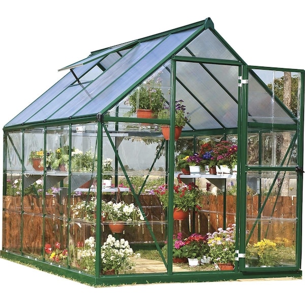 Palram Canopia  6 x 8 in.  - Canopia Hybrid Greenhouse  Green - HG5508G-1B