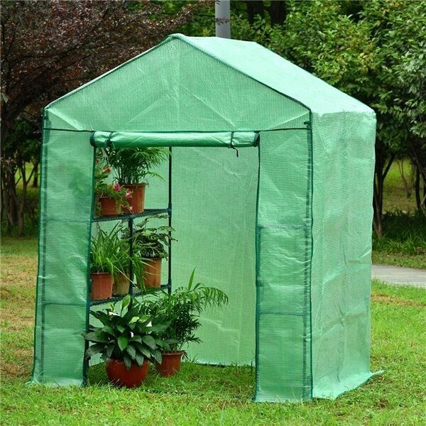 Genesis Genesis GEN-574-PE 61 x 56 x 79 in. Portable Walk In Greenhouse with Heavy Duty Opaqua Cover - GEN-574-PE