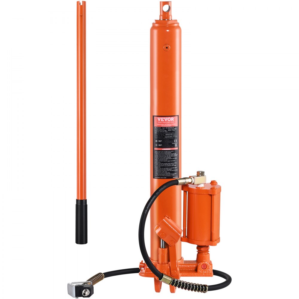 VEVOR Hydraulic Long Ram Jack 8Ton Clevis Base Engine Hoist Cylinder Single Pump - ZZSQJDUXJ8TD0RVEZV0