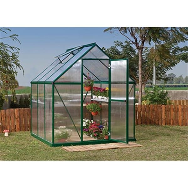 Palram Palram - Canopia HG5006G-1B Mythos Greenhouse - 6 x 6 ft. - Forest Green - HG5006G-1B