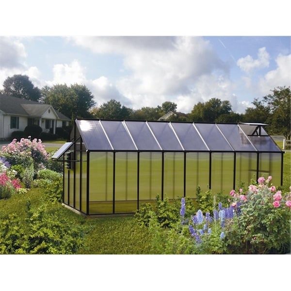 Grillgear Monticello  8 x 16 Ft. Greenhouse- Black - Mojave - GR3194164
