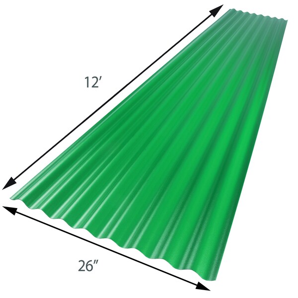 Suntop Foamed Polycarbonate 144 in L x 26 in W x 0.063 in Thick - 108977