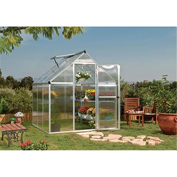Palram Palram - Canopia HG5006-1B  Mythos Greenhouse - 6 x 6 ft. - Silver - HG5006-1B