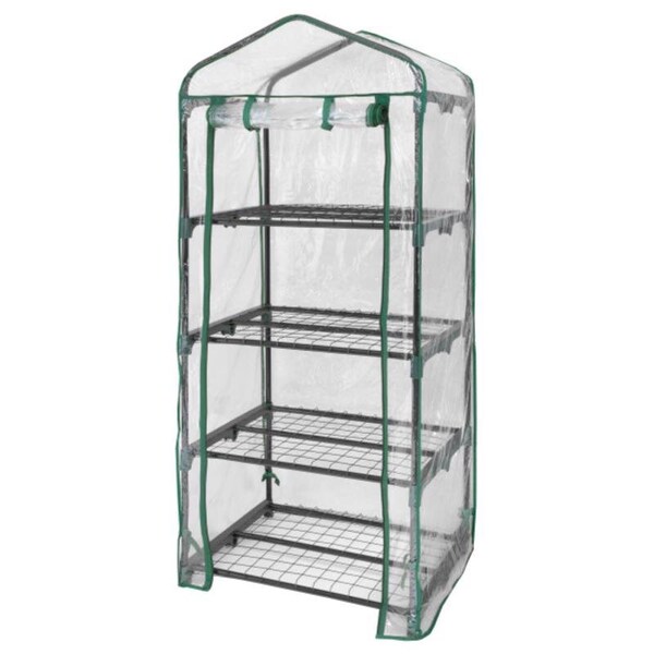 Miracle-Gro Clear 23 in. W X 17 in. D X 57 in. H Greenhouse - 70524