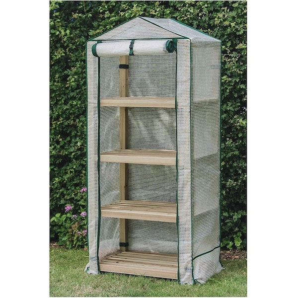 Gardman Usa Gardman  Premium Wooden 4 Tier Greenhouse - R08898