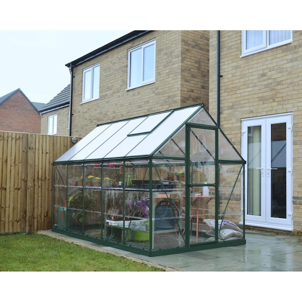 Palram Canopia6 x 10 ft. Hybrid Hobby Greenhouse - Green - HG5510G