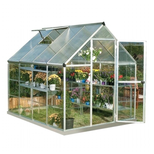 Palram - Canopia  Hybrid Greenhouse - 6 x 8 ft. - Silver - HG5508