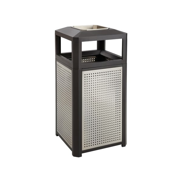 Safco Evos Series Steel w/ Ash, 15 Gal - 9933BL