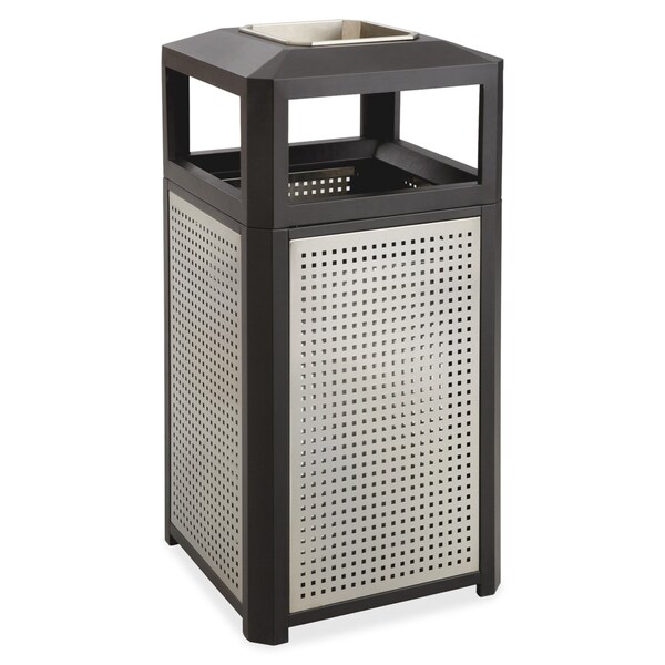 Safco Evos Series Steel w/ Ash, 15 Gal - 9933BL