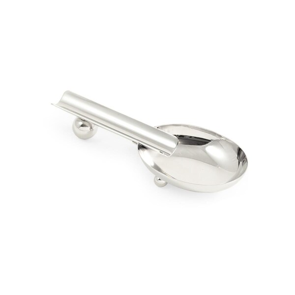 Bey Berk International Bey-Berk International  Stainless Steel Single Cigar Ashtray, Silver - C309
