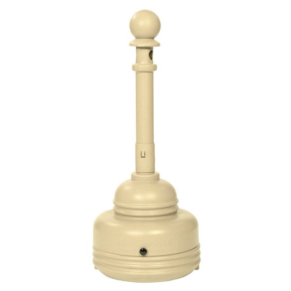 Eagle Mfg Eagle Beige Plastic/Steel Smoking Receptacle 5 qt - 1206ACE-BEI
