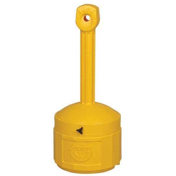 Justrite Smokers Cease-Fire Cigarette Receptacle, 1 gal., Tan - 26806B