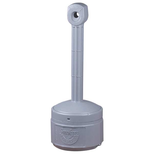 Justrite Smokers Cease-Fire Cigarette Receptacle, 1 gal., Tan - 26806B