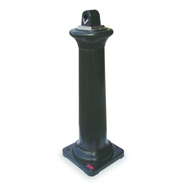 Rubbermaid Commercial Cigarette Receptacle, 1 gal., Black - FG9W3000BLA