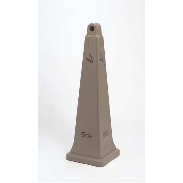 Rubbermaid Commercial Cigarette Receptacle, 1 gal., Black - FG9W3000BLA