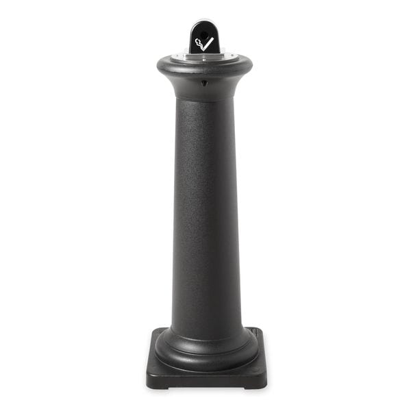 Rubbermaid Commercial Cigarette Receptacle, 1 gal., Black - FG9W3000BLA