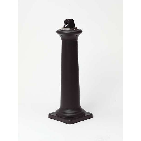 Rubbermaid Commercial Cigarette Receptacle, 1 gal., Black - FG9W3000BLA