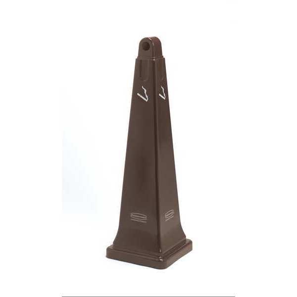 Rubbermaid Commercial Cigarette Receptacle, 1 gal., Black - FG9W3000BLA