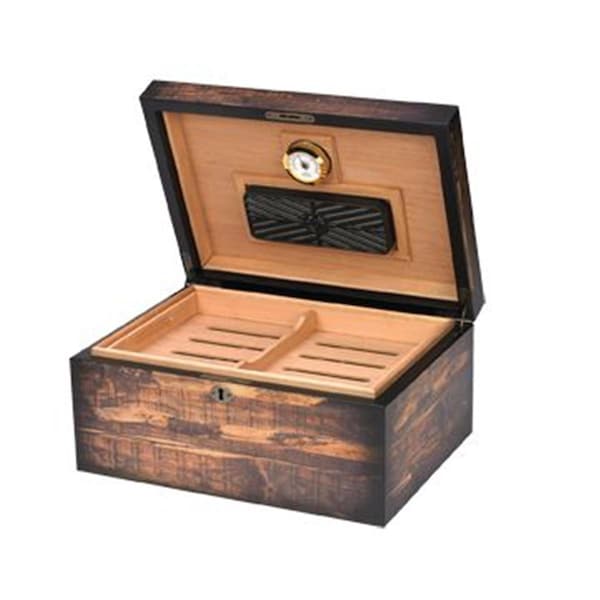 Quality Importers Adirondack 100 Cigar Humidor- Reclaimed Wood Design - HUM-100ADR