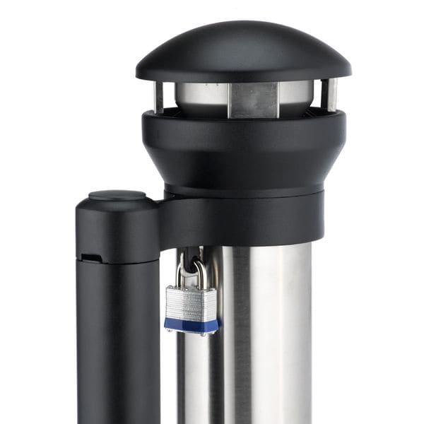 Rubbermaid Commercial Cigarette Receptacle, 1-19/64 gal., Silver - FG9W3100SSBLA