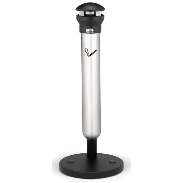 Rubbermaid Commercial Cigarette Receptacle, 1-19/64 gal., Silver - FG9W3100SSBLA