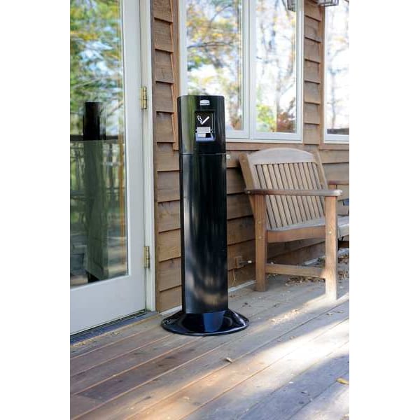 Rubbermaid Commercial Cigarette Receptacle, 1-19/64 gal., Silver - FG9W3100SSBLA