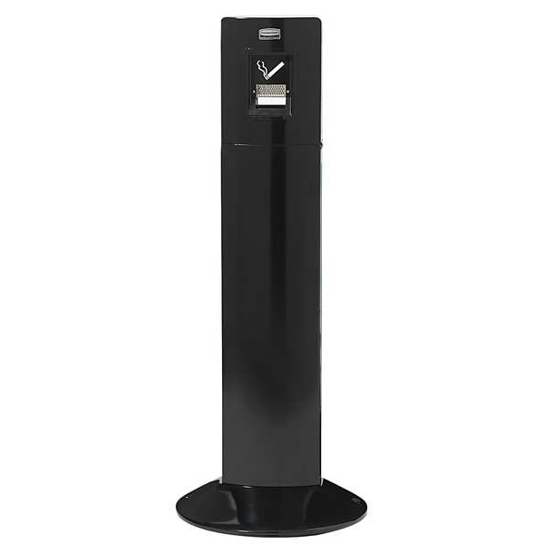 Rubbermaid Commercial Cigarette Receptacle, 1-19/64 gal., Silver - FG9W3100SSBLA