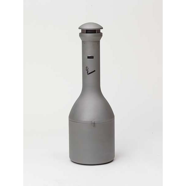 Rubbermaid Commercial Infinity Cigarette Receptacle, 6-11/16 gal., Black - FG9W3400BLA