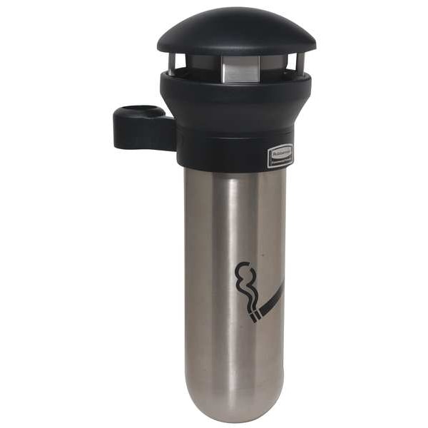Rubbermaid Commercial Infinity Cigarette Receptacle, 19/32 gal., Silver - FG9W3200SSBLA