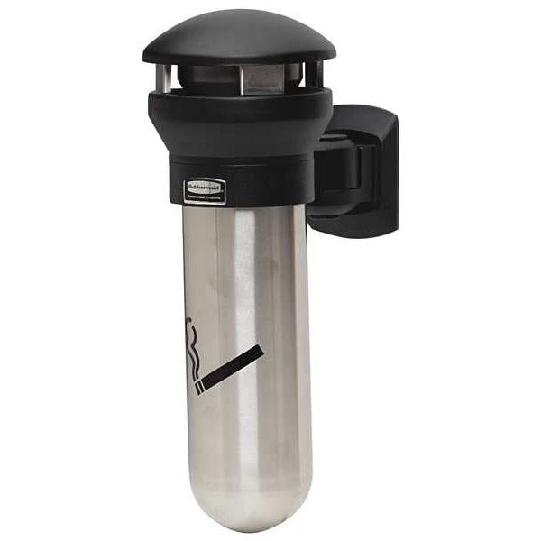 Rubbermaid Commercial Infinity Cigarette Receptacle, 19/32 gal., Silver - FG9W3200SSBLA