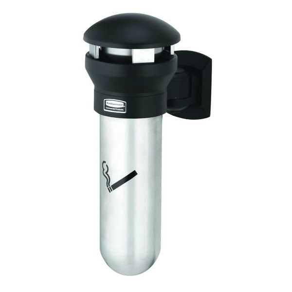 Rubbermaid Commercial Infinity Cigarette Receptacle, 19/32 gal., Silver - FG9W3200SSBLA