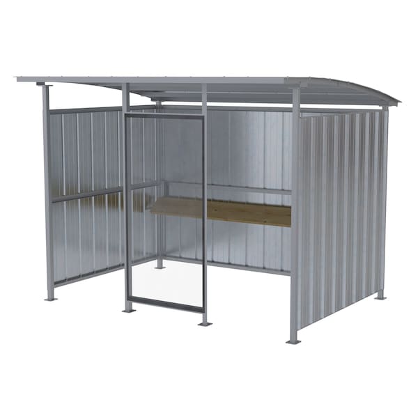 Vestil GALVANIZED MULTI- DUTY SMOKERS SHELTER 120 IN - MDS-96-SM-HDG