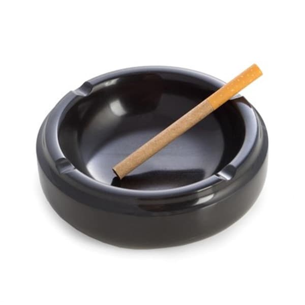 Bey Berk International Bey-Berk International  Hand Crafted Black Marble Ashtray, Balck - MJ102