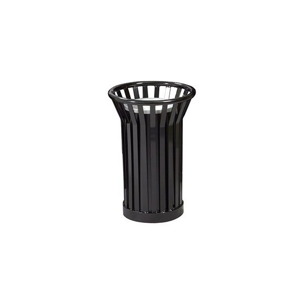 Witt Industries Heavy Duty Outdoor Slatted Metal Ash Urn, Black - WC2000-BK