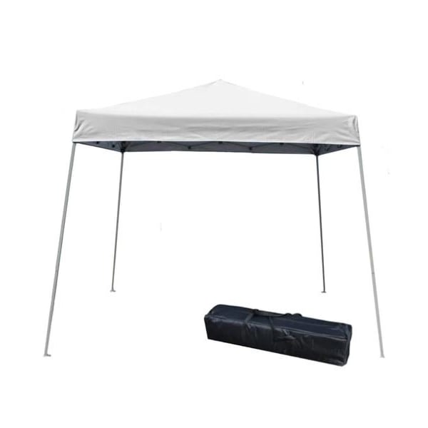 Impact Canopy Slant Leg Canopy, 10 FT x 10 FT  with Carry Bag, White - 040000001