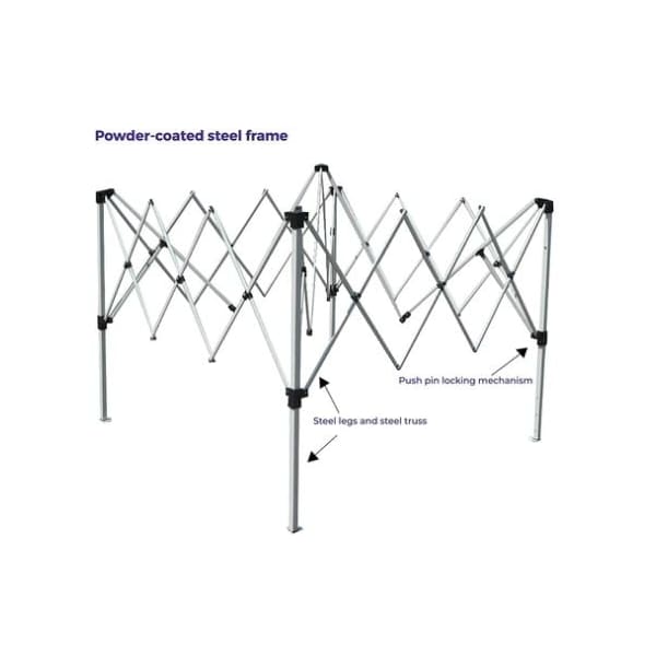 Impact Canopy Slant Leg Canopy, 10 FT x 10 FT  with Carry Bag, White - 040000001