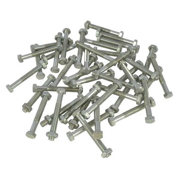 Zoro Select Bolt and Nut Kit, 1/3 to 2-1/2 In, PK42 - TT11C5435BN2G